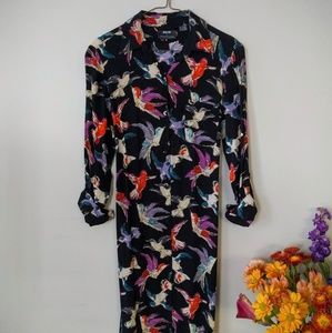 Maeve by Anthropologie flying bird wrap dress